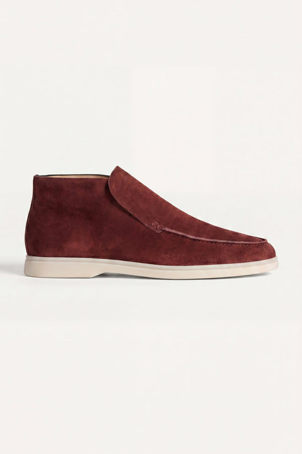 Mocassino alto di Capri bordeaux